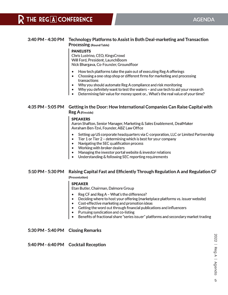 The Reg A Conference 2022 - Agenda_Page_3